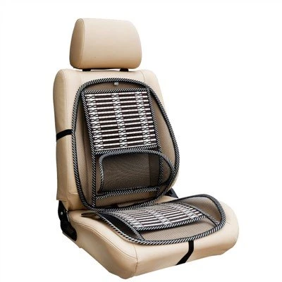 Almofada de assento de carro de bambu lombar