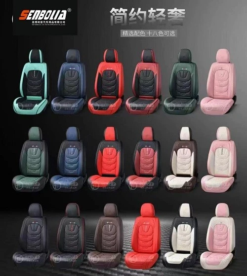Almofadas de couro completas com design luxuoso Almofada universal para assento de carro